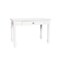 Saltoro Sherpi Single Drawer Wooden Desk with Metal Ring Pull and Tapered Legs, White-